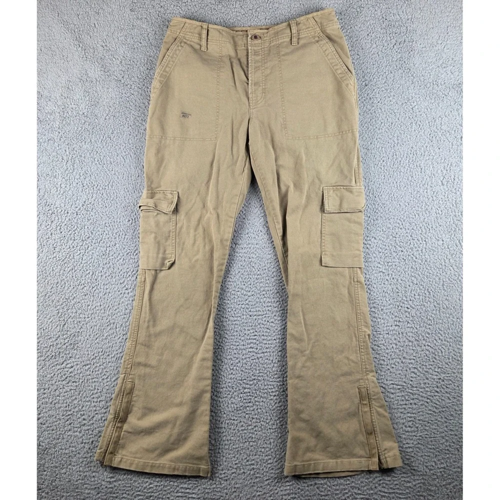 Y2K Abercrombie & Fitch Pants Women's 10 Bootcut Trouser Button Fly Cargo Skater
